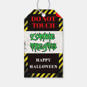 zombie treats halloween party favour gift tags