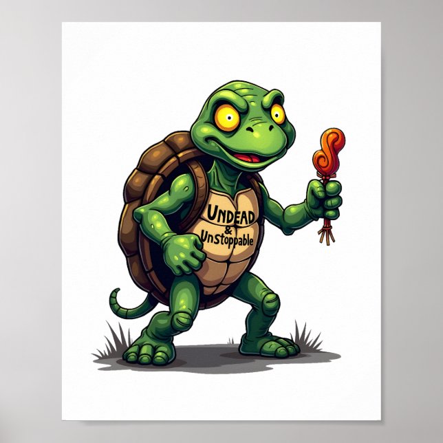 Zombie Turtle Poster (Front)