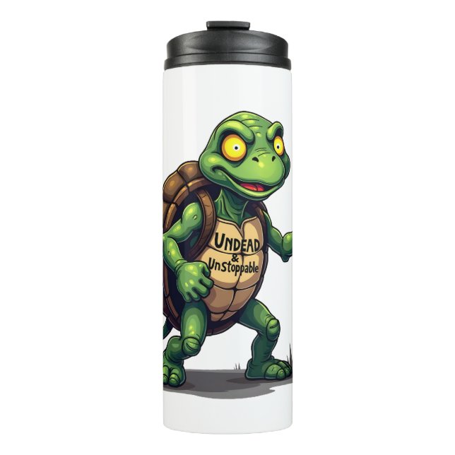 Zombie Turtle Thermal Tumbler (Front)