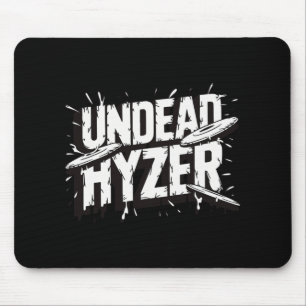 Zombie Undead Hyzer Funny Disc Golf Zombie Lover Mouse Mat