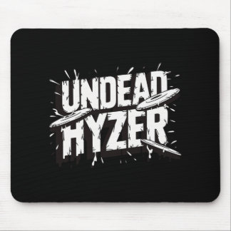 Zombie Undead Hyzer Funny Disc Golf Zombie Lover  Mouse Mat