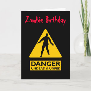 Zombie Undead & Unfed Card