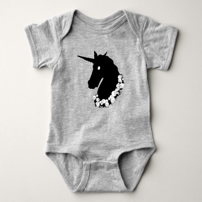 Zombie Unicorn Baby Bodysuit (Front)
