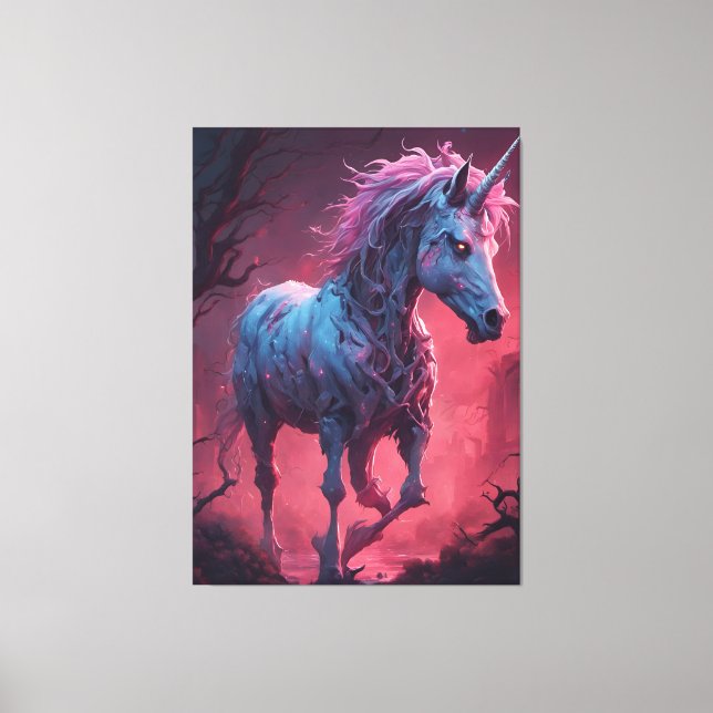 Zombie Unicorn  Canvas Print (Front)