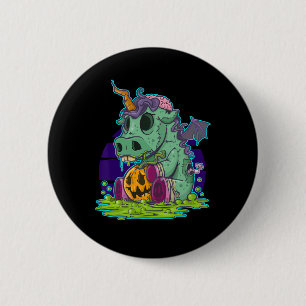 Zombie Unicorn Halloween Costume Ghost-Mummy  6 Cm Round Badge