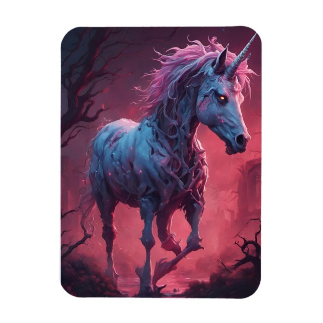 Zombie Unicorn  Magnet (Vertical)