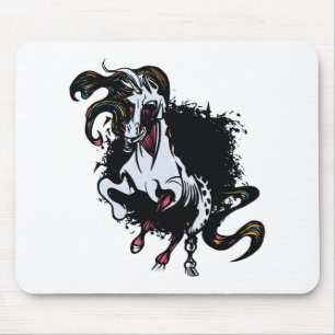 Zombie Unicorn Standing Mouse Mat