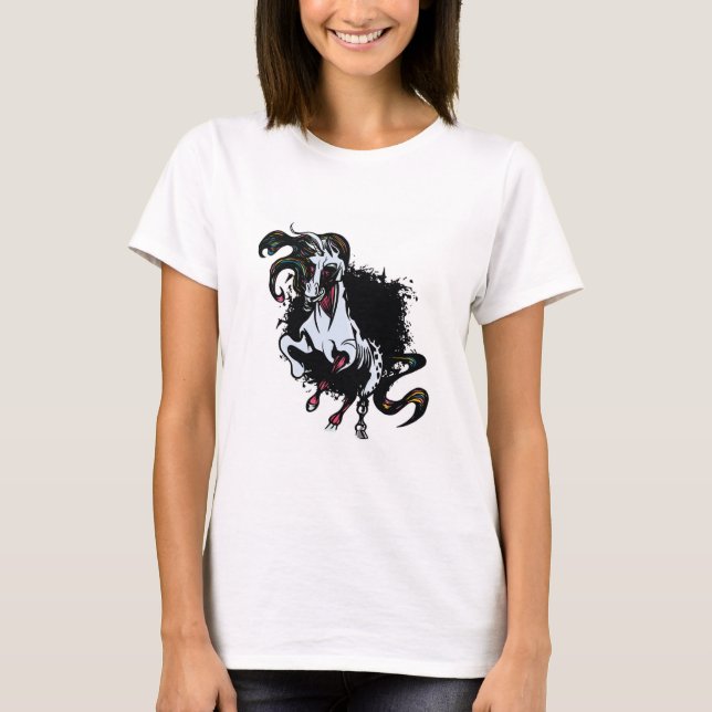 Zombie Unicorn Standing T-Shirt (Front)