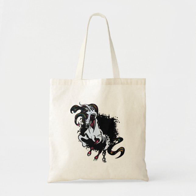 Zombie Unicorn Standing Tote Bag (Front)