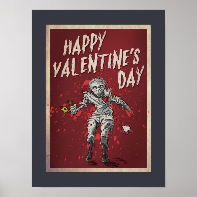 Zombie Valentine's Day Poster (Front)