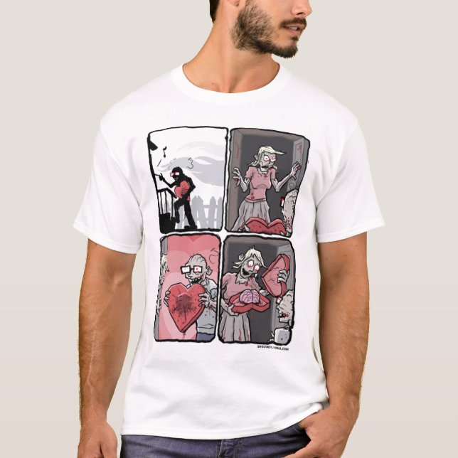 Zombie valentines T-Shirt (Front)