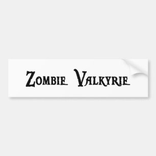 Zombie Valkyrie Bumper Sticker