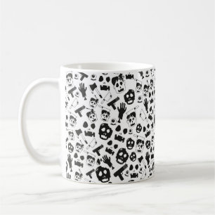 Zombie vintage Seamless Pattern Background theme Coffee Mug