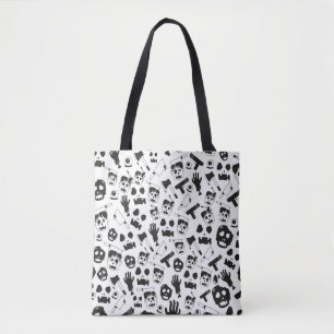 Zombie vintage Seamless Pattern Background theme Tote Bag