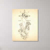 Zombie Voodoo Priestess Art Nouveau