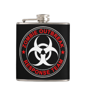 Zombie Walking Response Team Dead Walkers Flask