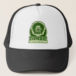 ZOMBIE We Want Your Brains Ver.3 Green & White Trucker Hat