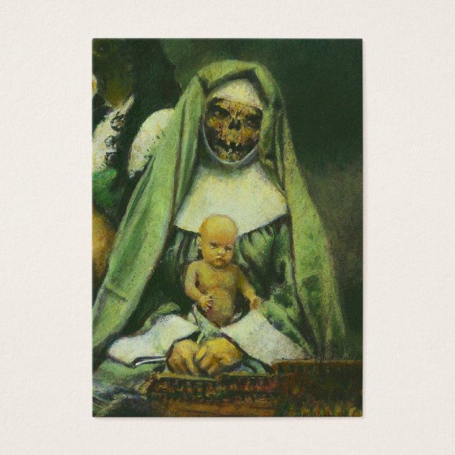 Zombie Witch ACEO Card (Front)