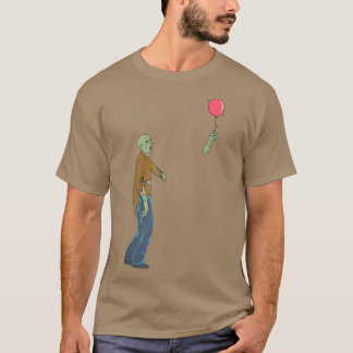 Zombie With Balloon Zombies Funny Halloween Art 69 T-Shirt