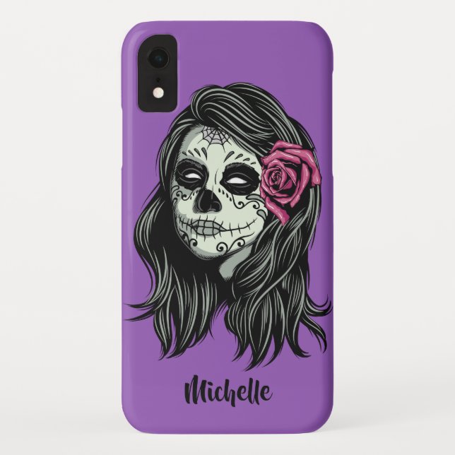 Zombie Woman custom name & colour phone cases (Back)