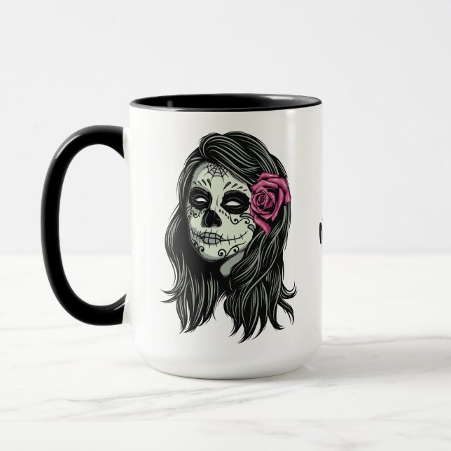 Zombie Woman custom name mugs (Left)