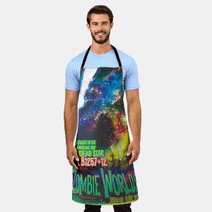 Zombie Worlds Halloween Galaxy of Horrors Apron