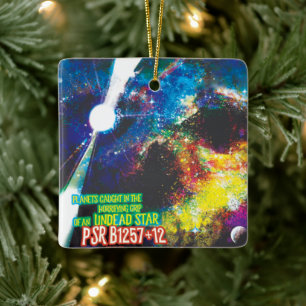 Zombie Worlds Halloween Galaxy of Horrors Ceramic Ornament