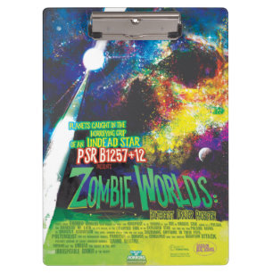 Zombie Worlds Halloween Galaxy of Horrors Clipboard