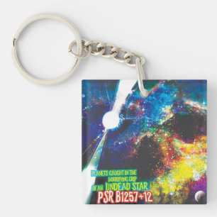 Zombie Worlds Halloween Galaxy of Horrors Key Ring
