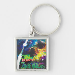 Zombie Worlds Halloween Galaxy of Horrors Key Ring