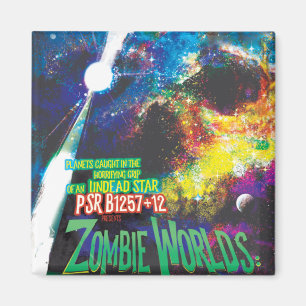 Zombie Worlds Halloween Galaxy of Horrors Magnet