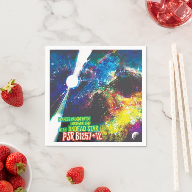 Zombie Worlds Halloween Galaxy of Horrors Napkin (Insitu)