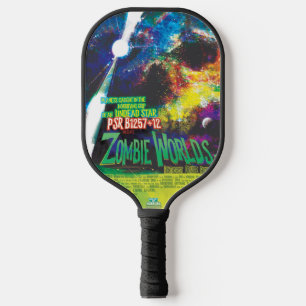 Zombie Worlds Halloween Galaxy of Horrors Pickleball Paddle