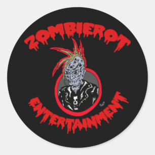 "Zombie Xtoph" Zombierot Logo Sticker