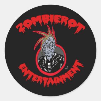 "Zombie Xtoph" Zombierot Logo Sticker