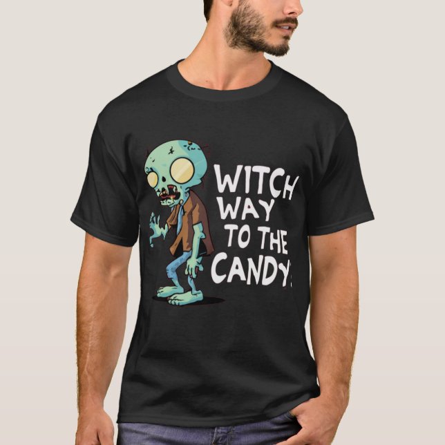 Zombie Zest: Men's Halloween Tee (Front)
