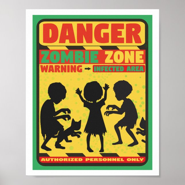 Zombie Zone Poster (Front)