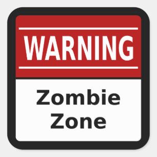 Zombie Zone Sticker