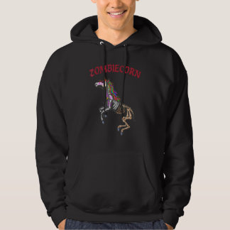 Zombiecorn Zombie Unicorn Halloween Costume Rainbo Hoodie