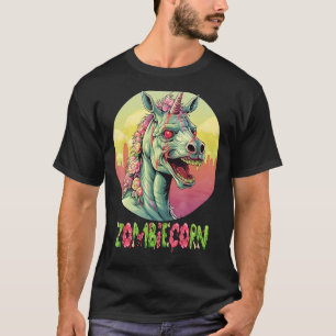 Zombiecorn Zombie Unicorn I Love Brainbows Punk Ha T-Shirt