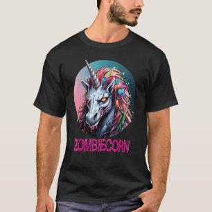 Zombiecorn Zombie Unicorn I Love Brainbows Punk Ha T-Shirt