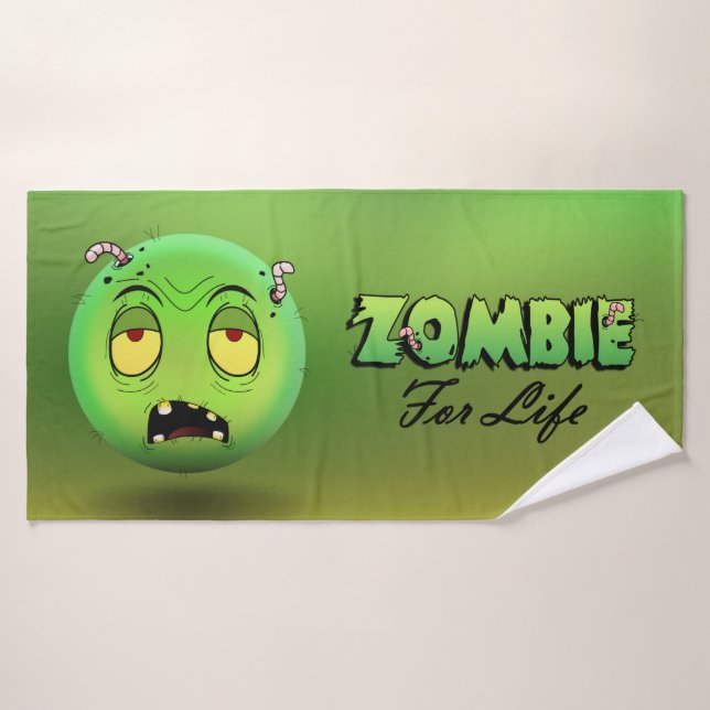 Zombiemoji bath towel (Bath Towel)