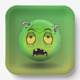 Zombiemoji Cardboard Plates