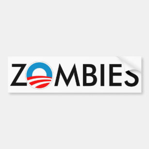 ZOMBIES 4 Obama Slime Bumper Sticker