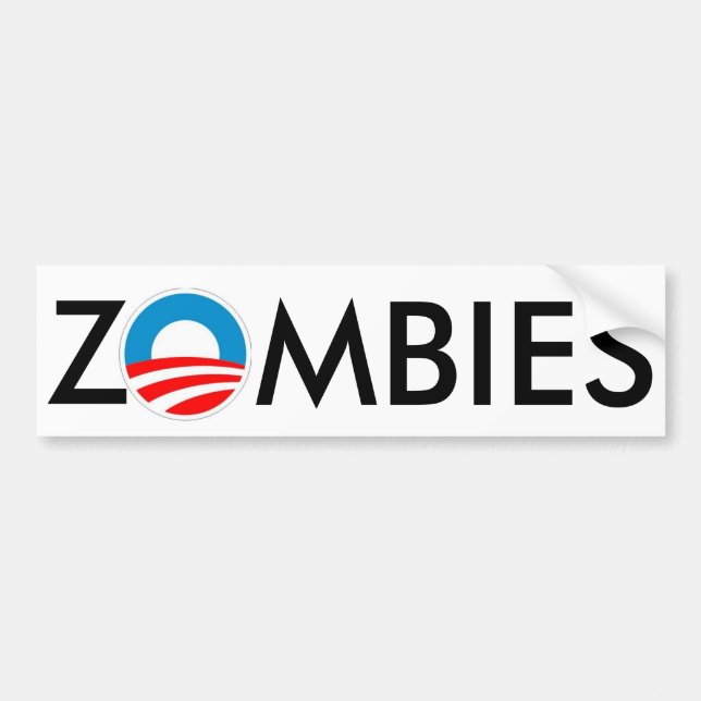 ZOMBIES 4 Obama Slime Bumper Sticker (Front)