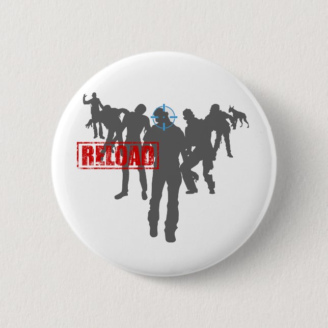 Zombies 6 Cm Round Badge (Front)