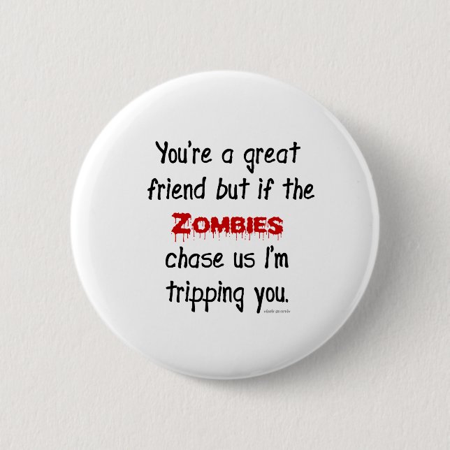 Zombies 6 Cm Round Badge (Front)