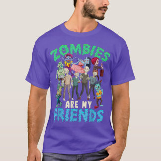 Zombies Are My Friend Halloween Costume Kids Boys  T-Shirt