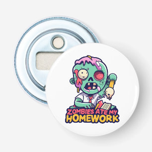 Zombies Ate My Homework Bottle Opener