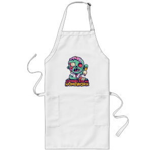 Zombies Ate My Homework Long Apron
